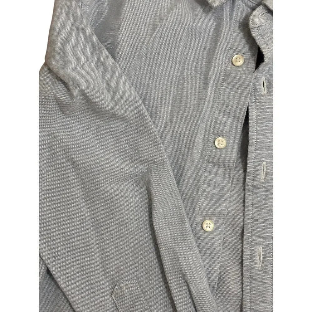 Gap Kids Oxford Button Down Shirt Blue Long Sleeve Cotton Boys Size M 8